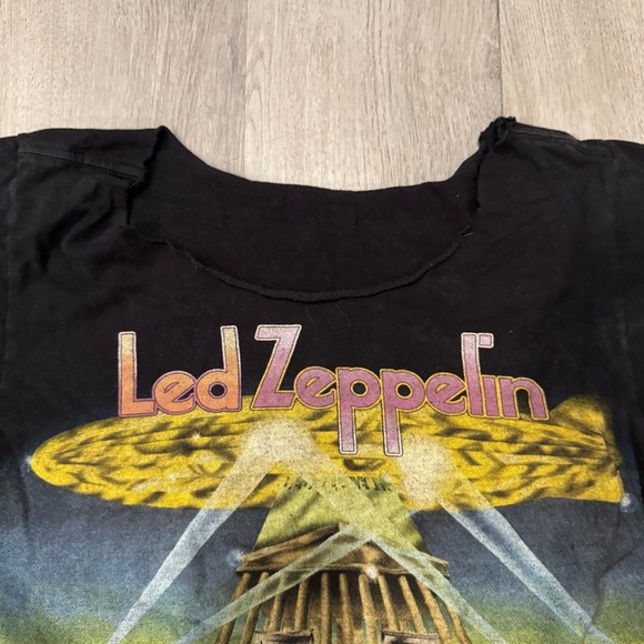 LED Zeppelin II Searchlights T-Shirt, Retro Vintage Size Small Womens M/L Kids - Picture 3 of 5